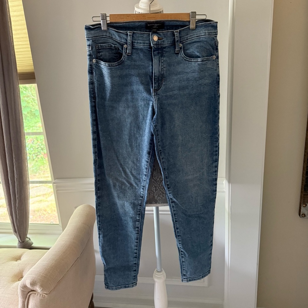 Banana Republic Skinny Fit Women's denim blue jeans size 30/10